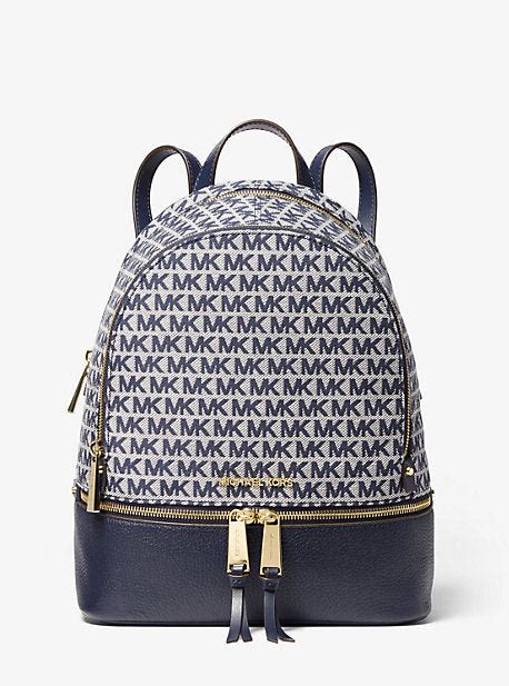 Rhea Medium Logo Jacquard Backpack 